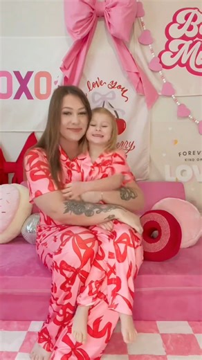 19K views · 11 reactions | @idkivy and her mini are bringing a touch of timeless charm in these button-collar bow PJs.  A perfect blend of cozy and cute for a Valentine’s Day full of love and style. ✨ https://www.patpat.com?adlk_id=4241072 | PatPat | Facebook