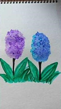 Grass Flowers Drawing 💐#shorts #art #drawing