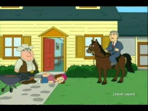 Family Guy - Peter Practice's Rodeo On Meg & Chris