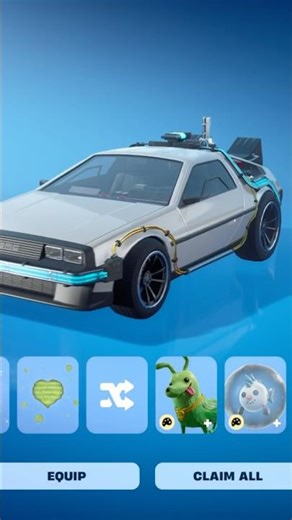 HOW TO GET BACK TO THE FUTURE TIME MACHINE DELOREAN CAR BODY IN FORTNITE ROCKET LEAGUE!