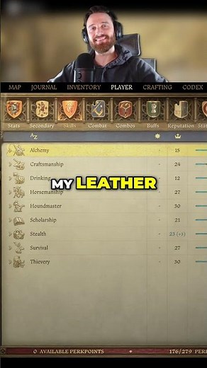 Wear THIS for +5 Craftsmanship Skill Points! Kingdom Come Deliverance II Blacksmithing #shorts