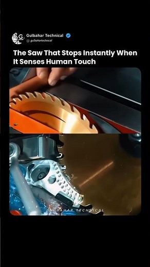 The Saw That Stops Instantly When It Senses Human Touch 🛑🖐️