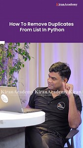 How to remove duplicates from list in Python? . . Get Free Career Guidance- https://bit.ly/enqashu . . #viral #instagood #trending #ittraining #codingforbeginners #learntocode #java #javafullstack #python #pythonprogramming #softwaretesting #mernstack #meanstack #itjobs #freshershiring #careergrowth #softwaredeveloper #techjobs #campusplacement #jobsearch #reelsindia #trendingreels #instaeducation #learnonline #techreels #educationforall #punetech #itcoursesIndia | Java By Kiran | Facebook