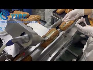 Bread slicer and filling cream machine