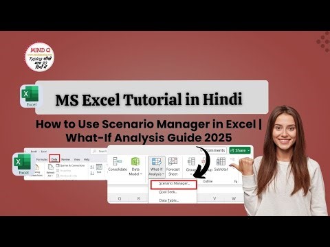 How to Use Scenario Manager in Excel | What-If Analysis Guide 2025