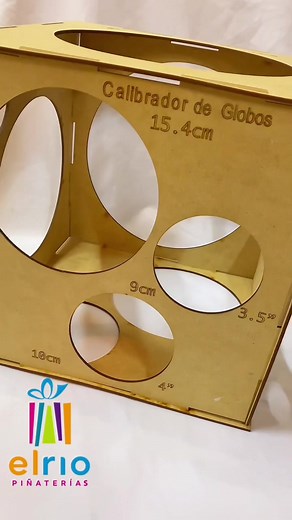 Aqui te enseñamos el paso a paso de como armar tu calibrador MDF 🤩 #tutorial #mdf #globos #calibrador #medidas #madera #decorador