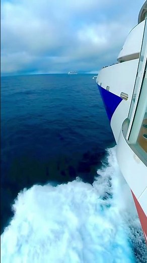 THE moment P&O Cruises ARVIA & IONA MEET AT SEA