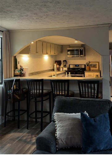 Done painting for a while but the next step in the kitchen will be countertops. We completely remodeled this home 8 years ago and did concrete countertops. Obviously we were in the grey era and I’m just not a fan of that color anymore 😅 #kitchen #painting #kitchenreset #newcolor #diy