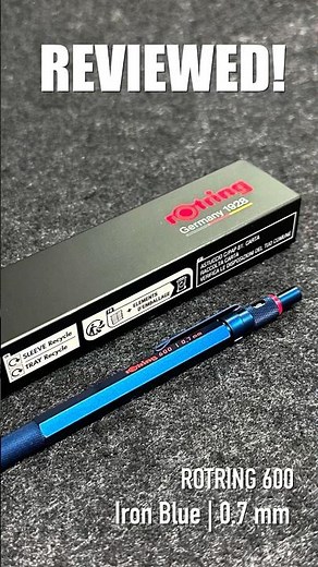 Rotring 600 Iron Blue 0.7 mm 2114-267 - A bold, dark-toned Japanese exclusive for serious collectors