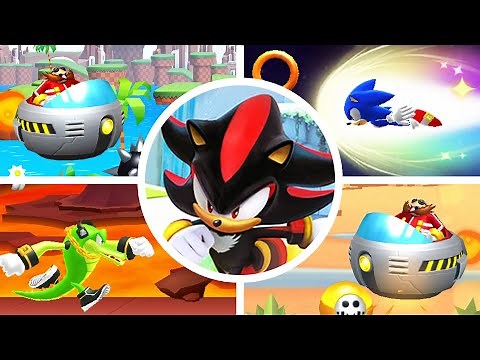 Sonic Runners Adventure - All Bosses + Ending [No Damage]