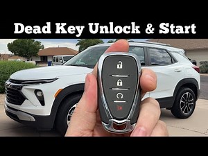 2021 - 2026 CHEVY TRAILBLAZER - How to Unlock & Start With A Dead Remote Key Fob Battery - Chevrolet