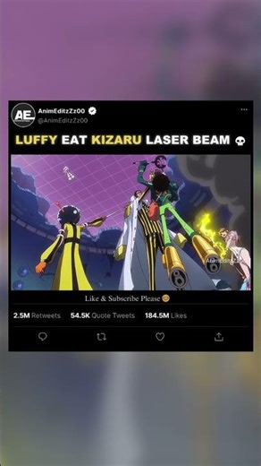 「 Luffy Eat Kizaru Laser Beam 💀」EDIT | #onepiece #shorts #luffy #kizaru #egghead #vegapunk