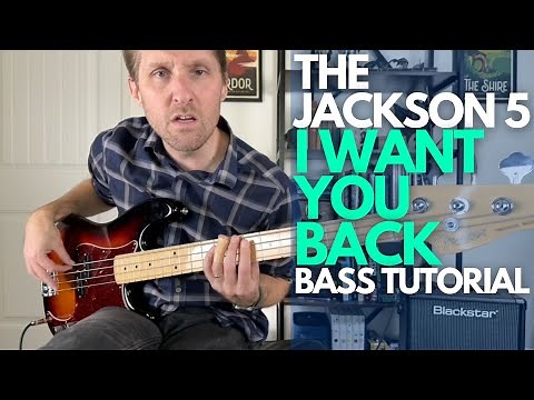 I Want You Back by The Jackson 5 Bass Guitar Tutorial - Bass Lessons with Stuart!