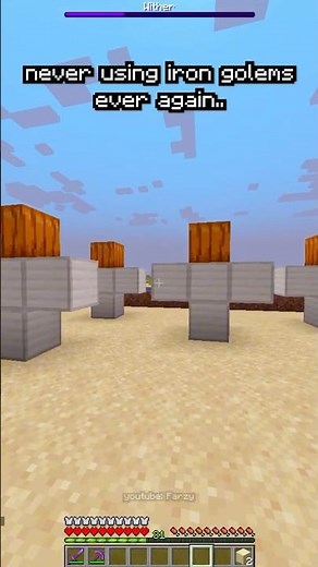 never trusting iron golems ever again..