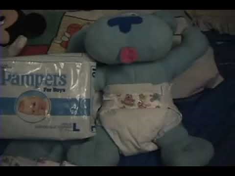 opening vintage diapers (pamperchu classics)