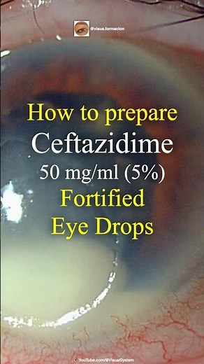 CEFTAZIDIME 50 mg/ml (5%) Fortified Eye Drops.