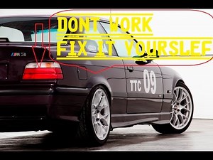 e36 all 3 series from 88 to 98 Brake light fix