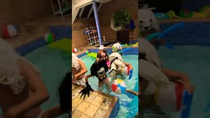 Funny Pool Party with Animal Masks!