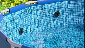 Above Ground Swimming Pool Water Jet Replacement Part Kit, Inlet Jet Nozzle, Strainer Grid, Pool Pipe Holder, Connect to 1.25 ” Hose