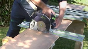 6.7K views · 36 reactions | How to make a plunge cut with the new Festool UK HKC 55 EB Cordless Circular Saw. | Axminster Tools | Facebook