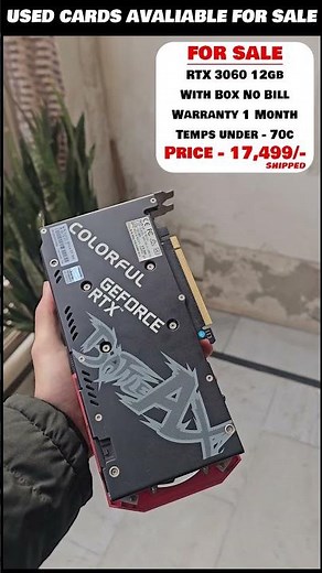 Colorful battle X RTX 3060 12gb for sale