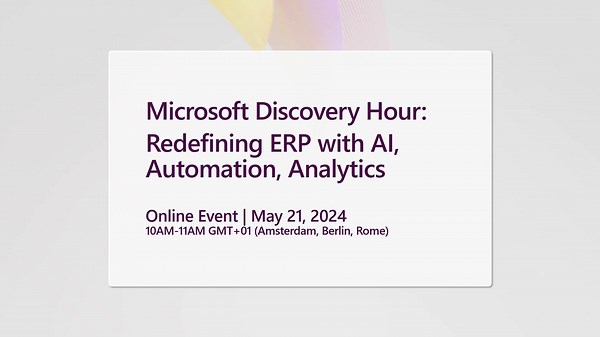 Attention, Finance and Operations Leaders 📣! This event is tailored just for you: http://msft.it/6183YXRdJ. Join us on May 21st to explore AI-infused ERP solutions with live demos and real-life customer success stories. 🚀 Identify AI opportunities in ERP. 🔍 Overcome workflow automation challenges. ⚡ Accelerate AI adoption and cloud migration. 💡 Experience Microsoft Copilot for Finance firsthand. | Microsoft