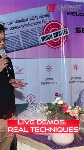 Garware Hi-Tech Films hosted a power-packed Applicator Meet in Lucknow where skill met innovation. With live demos, hands-on training, and cutting-edge glazing solutions, we equipped India’s finest with world-class expertise. Empowering more professionals, one city at a time. #GarwareHiTechFilms #ApplicatorMeet #LucknowEvent #SkillDevelopment #GlazingSolutions #CertifiedProfessionals #InnovationInAction | Garware Hi-Tech Films