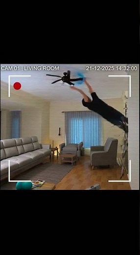 DIY Project Fail: Ceiling Fan Disaster Caught on Camera