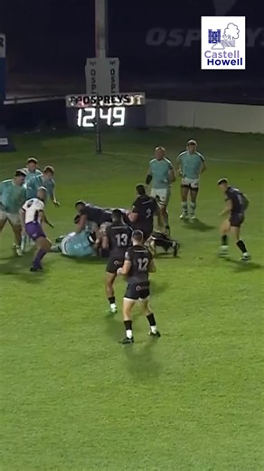 Reubs spotting the gap and taking it vs Glasgow Warriors last weekend 🏉 Tries sponsored by Day's Rental, the 9️⃣ shirt sponsored by Castell Howell 🤝 #OurBloodIsBlack | Ospreys Rugby