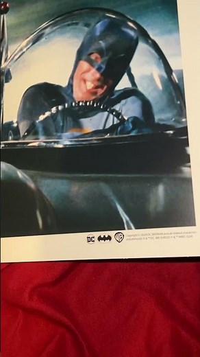 Batmobile from classic 1966 tv series posters and hat #batman #dcbatman #batmancollection