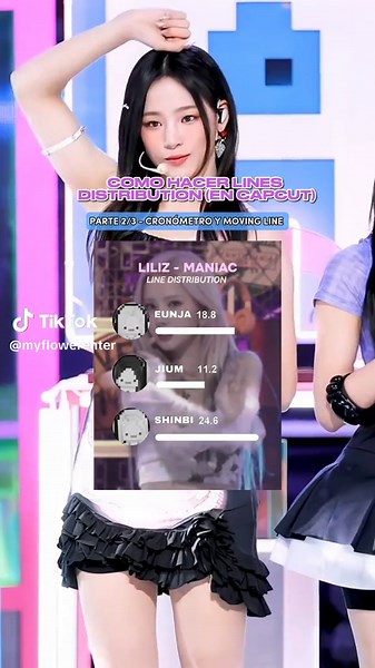 Cómo hacer una distribución de líneas equitativa en Kpop | Tutorial de Line Distribution