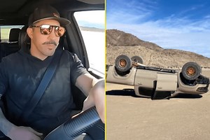 Former UFC fighter Brendan Schaub jokes despite sharing terrifying footage of him flipping truck