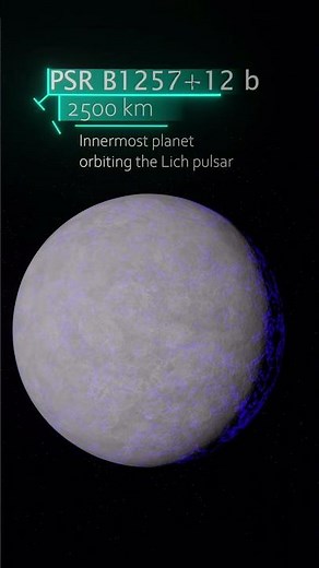 PSR B1257+12 b exoplanet rendered in Blender