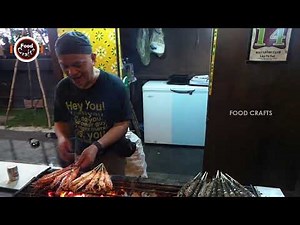 Singapore Street Food | Grilled Prawns | Pepper | Prawns Recipe