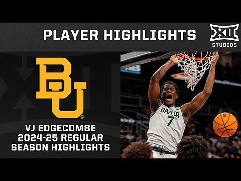 V.J. Edgecombe 2024-25 Regular Season Highlights | Big 12 Basketball