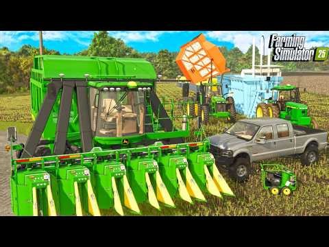 I Harvest Cotton In The South! | Farming Simulator 25