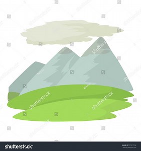 Mountain Icon Cartoon Illustration Mountain Vector Stock Vector (Royalty Free) 577811518 | Shutterstock