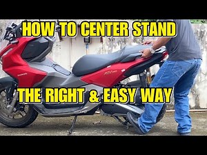 HOW TO CENTER STAND A MOTORBIKE- THE RIGHT WAY | EASY WAY TO CENTER STAND A MOTORBIKE