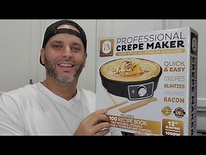 How to Use the Crepe Maker Machine Nonstick 12” - Review
