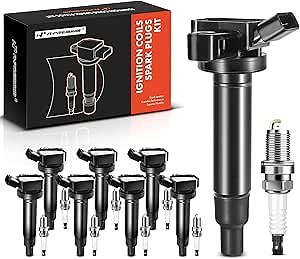 Amazon.com: A-Premium Set of 8 Ignition Coil Pack and Iridium Spark Plugs Compatible with Toyota Tundra 2000-2009, 4Runner 2003-2009 & Lexus GS430 2001-2007, V8 4.3L 4.7L : Automotive