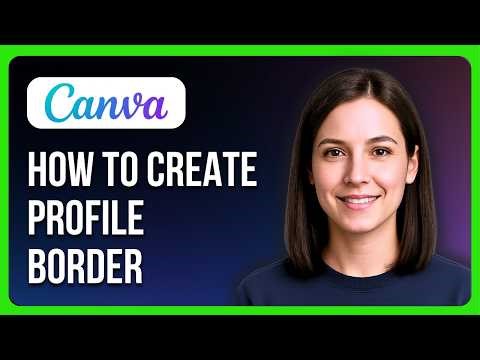 How To Create Ringcircle Border Around Profile Picture Using Canva