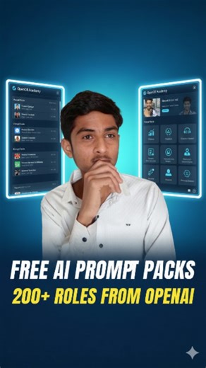 Meet || AI SYSTEMS 🚀 || CREATOR on Instagram: "You don’t need to guess anymore 🤯 . OpenAI already made ready-to-use prompt packs for almost every role 💼✨ Design 🎨, content ✍️, sales 📊, HR 🧑‍💼, finance 💰, research 🔍 Just copy 📋, paste 📥, and get consistent results 🚀 Comment “openai” 💬 and I’ll send you the link . . . #chatgpt #prompts #promptlist #aitools #openai"