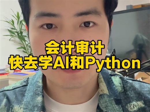 会计审计快去学AI和Python