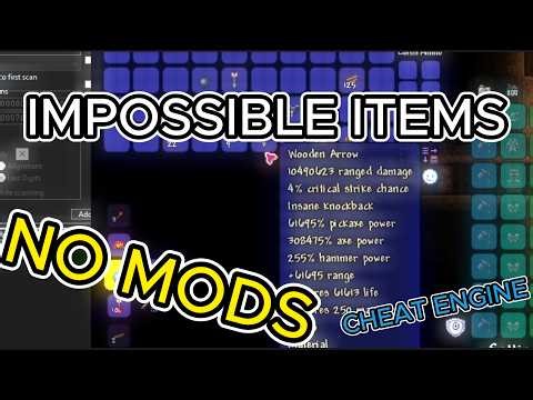 Terraria - Impossible Items (No Mods) With Cheat Engine