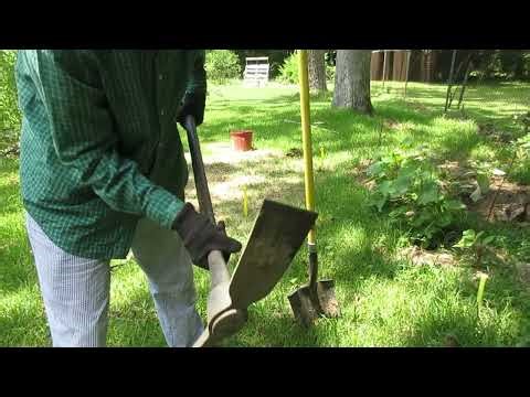 Easy Way to Use a Mattock to Break New Ground for a Garden Bed.