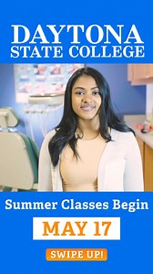 4.9K views · 35 reactions | Finish faster with a few summer classes at Daytona State College! Register now - the new term begins May 17. https://www.daytonastate.edu/summer/ | Daytona State College | Facebook