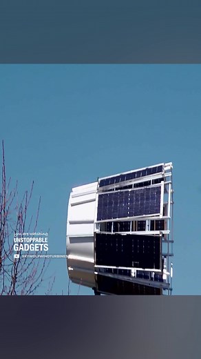 708K views · 10K reactions | The wind turbine has a special shape to produce more https://youtube.com/shorts/J1Tj3_RKBZQ SKYWOLF WIND TURBINE combining solar and wind energy using a special design https://www.youtube.com/@SkyWolfWindTurbines | Unstoppable Gadgets | Facebook