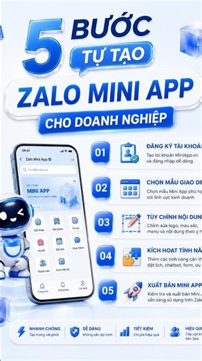 Tạo Mini App cho doanh nghiệp ngay trên Zalo