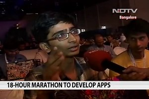 18-hour marathon to develop apps