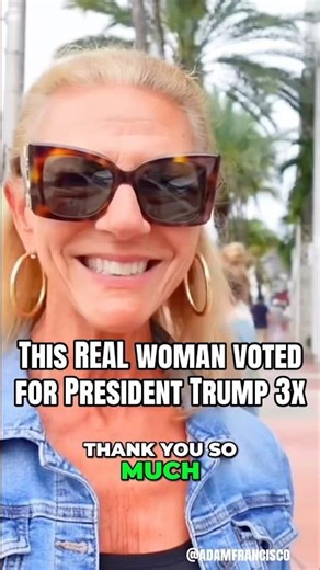 This REAL woman voted for Trump 3x